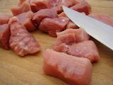 Kalbfleisch fr Fondue geschnitten