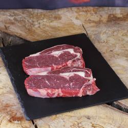 frisch geschnittene Rib Eye Steaks